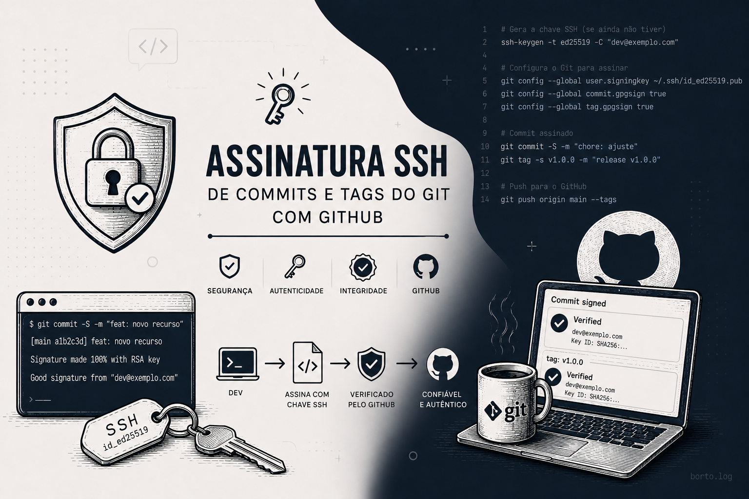 Assinatura de commits Git com SSH